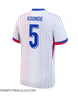 Franța Jules Kounde #5 Tricou Fotbal Replică European 2024 Barbati Deplasare
